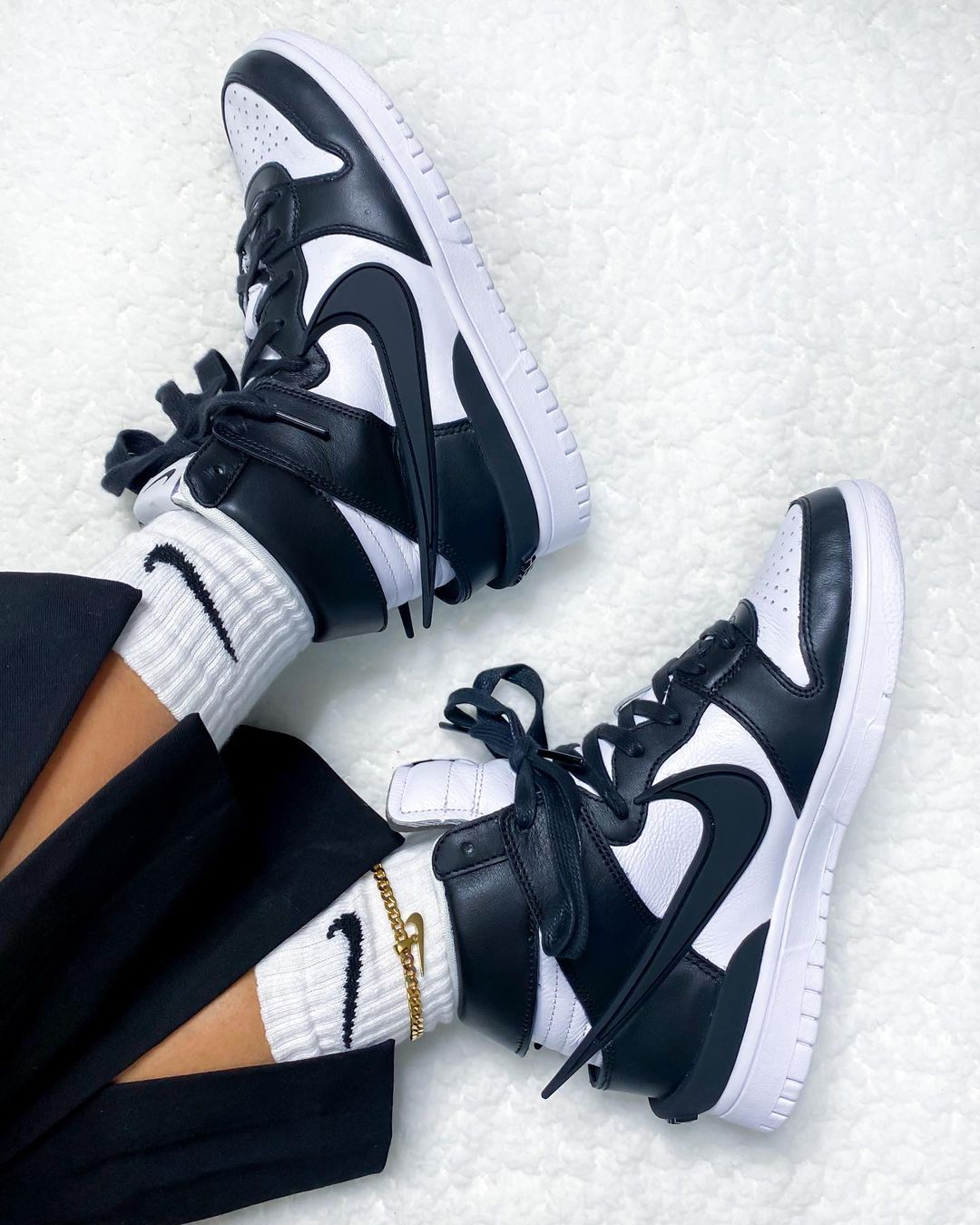 Nike x AMBUSH Dunk High 'Black White'