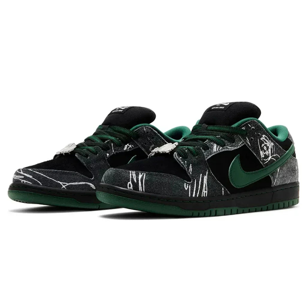 Nike SB x There Skateboards Dunk Low 'Anthracite Gorge Green'