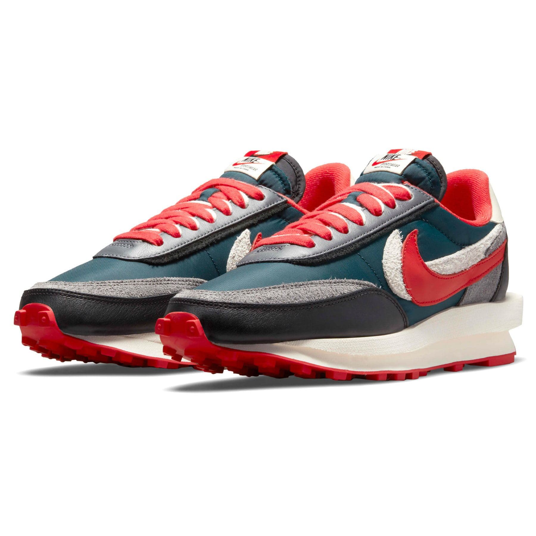 Nike LD Waffle x Sacai x Undercover 'Midnight Spruce University Red'